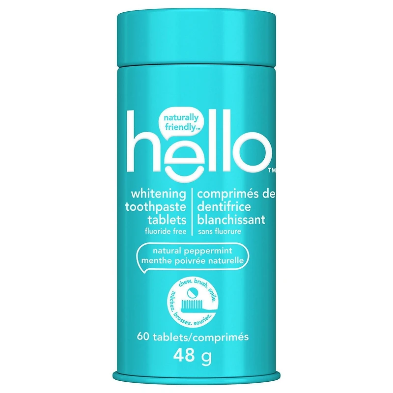 Hello Whitening Toothpaste Tablets - 60 pieces