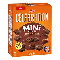 CELEBRATION DOUBLE CHOCOLATE MIN.COOKIES, 200g each box
