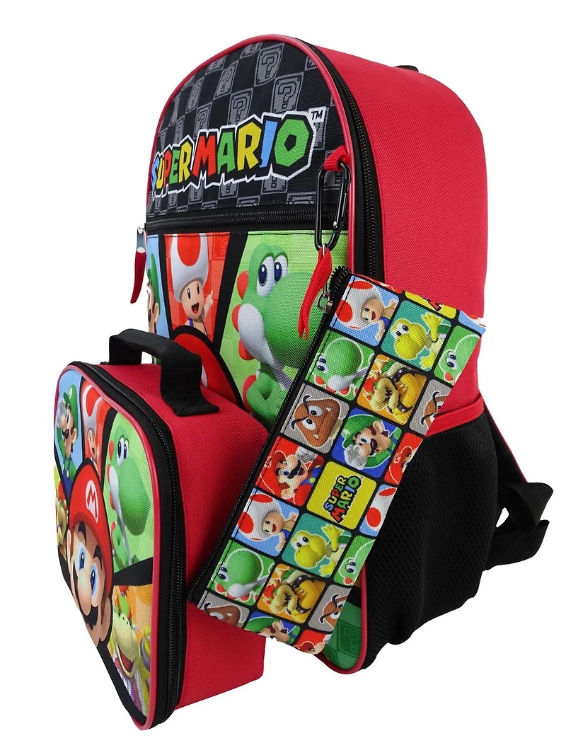 Super Mario 4 Piece Back Pack