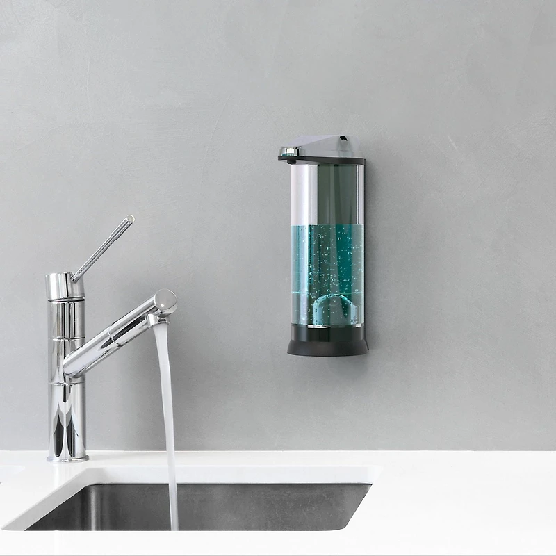 Better Living Products 70181 TOUCHLESS XL Hands Free Automatic Soap and Sanitizer Dispenser Black and Stainless Steel