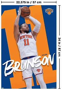 NBA New York Knicks - Jalen Brunson 24 Wall Poster, 22.375" x 34"