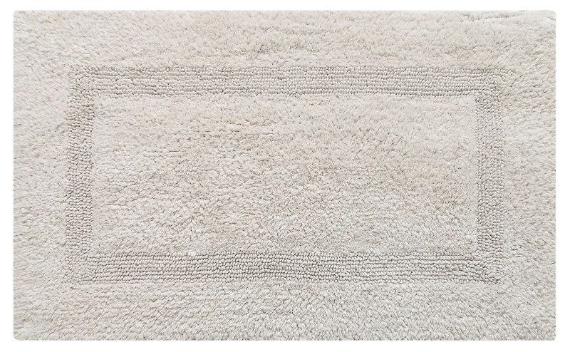 Tapis de bain en coton réversible doux et absorbant Fabstyles Basix