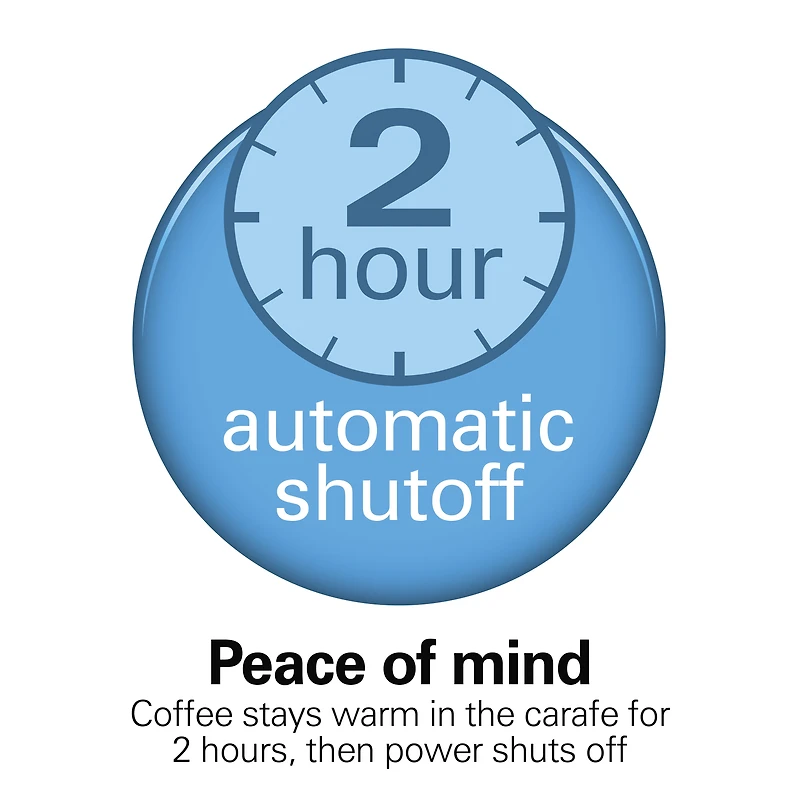 Hamilton Beach Cafetière programmable 12 tasses, accents en acier inoxydable, 49630