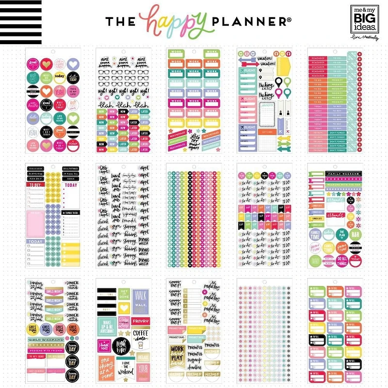 The Happy Planner® Value Pack Stickers - Planner Basics