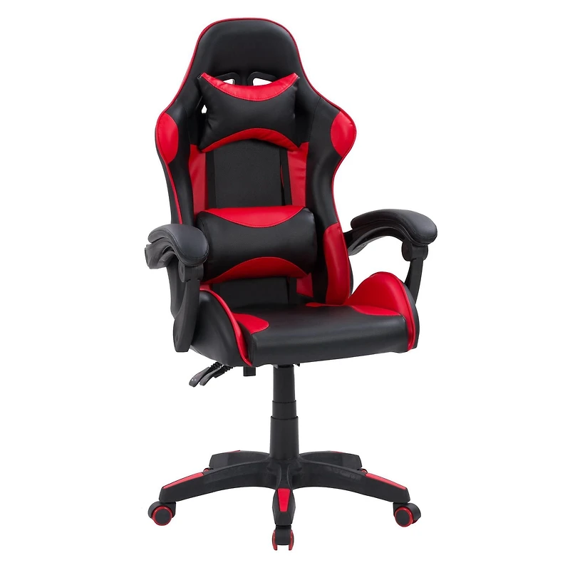 Chaise de jeu ergonomique à hauteur réglable CorLiving Ravagers en vinyle et PVC pour adultes