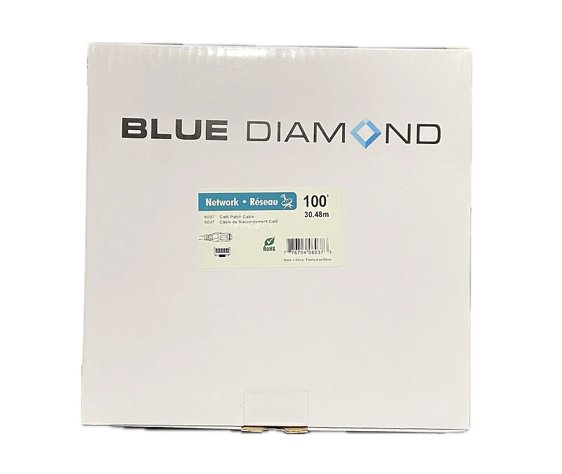 BlueDiamond Ethernet Cat6 Patch Cable CSA & UL approved - 20ft, Red
