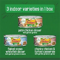 Friskies Emballage Assorti de Nourriture pour Chats d'Interieur, Nourriture Humide pour Chats 24 x 156 g 156 g x 24