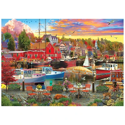 RoseArt - Colorluxe 1000 pièces - Harbour Side Cafe - Puzzle emboîtable pour adulte