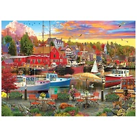 RoseArt - Colorluxe 1000 pièces - Harbour Side Cafe - Puzzle emboîtable pour adulte