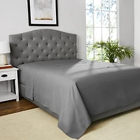 Mainstays 4-Piece 300 Thread Count Grey- CVC Cotton Blend Bed Sheet Set, Double (Adult), Double Sheet Set
