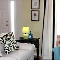 Simple Designs  Mini Ceramic Globe Table Lamp