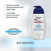Aquaphor Baby Wash & Shampoo, Tear Free, Fragrance Free, 500mL