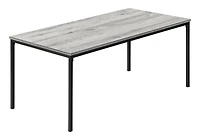 Monarch Specialties  Ensemble De Tables, Ensemble De 3 Pièces, Café, Bout, Métal Noir, Stratifié Gris, Contemporain, Moderne