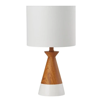 hometrends Table Lamp, 18 in., wood finish