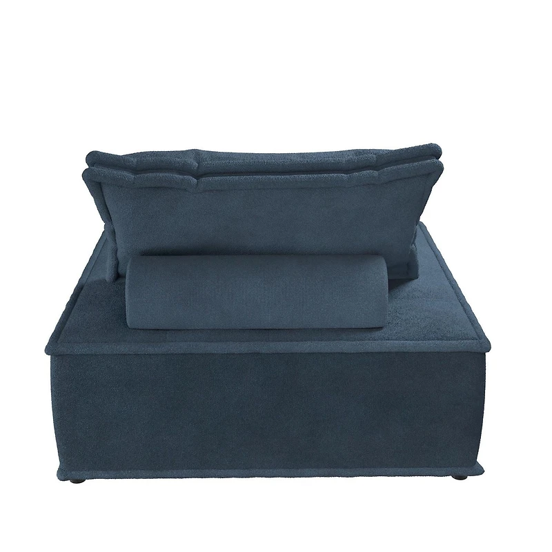 DHP Paloma Upholstered Single Sofa Chair, Textured Taupe Fabric