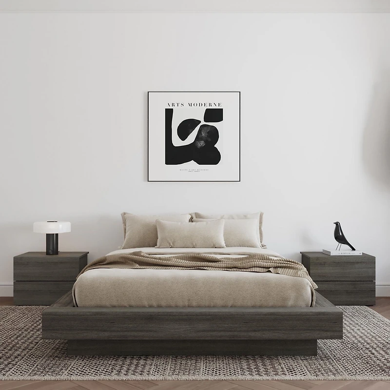 Marconi Queen Size Platform Bed Frame