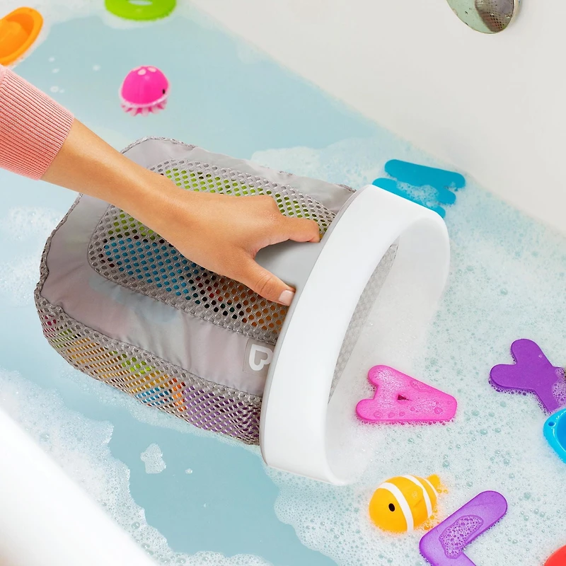 Organisateur de jouets de bain Super Scoop de Munchkin, gris Organisateur de jouets de bain