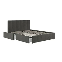 Rose Upholstered Bed with Storage