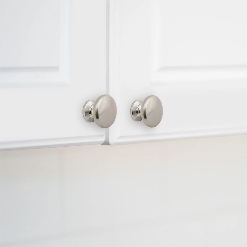 Era Simple Pacquet de 2 Bouton Nickel Satiné