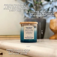 Better Homes & Gardens Scented 2-wick 12 oz. Parrafin Wax Ombre Jar Candle, Oceanside Flannel, Parrafin Wax Blend