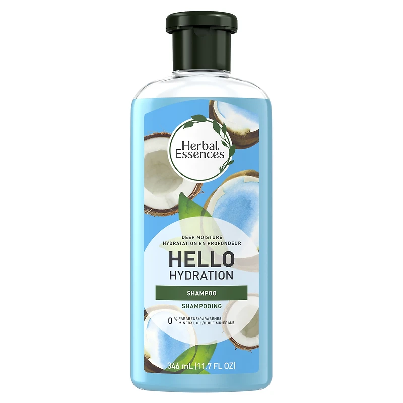 Shampooing et gel douche Herbal Essences Hello Hydration, hydratation pour les cheveux