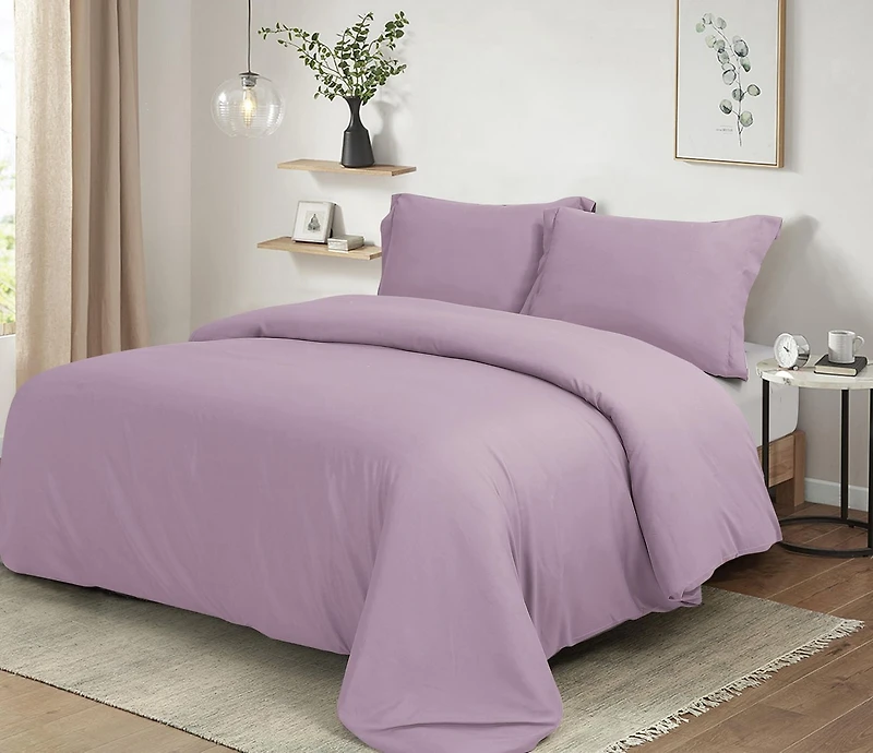 Ultra Soft Solid Duvet Cover Set