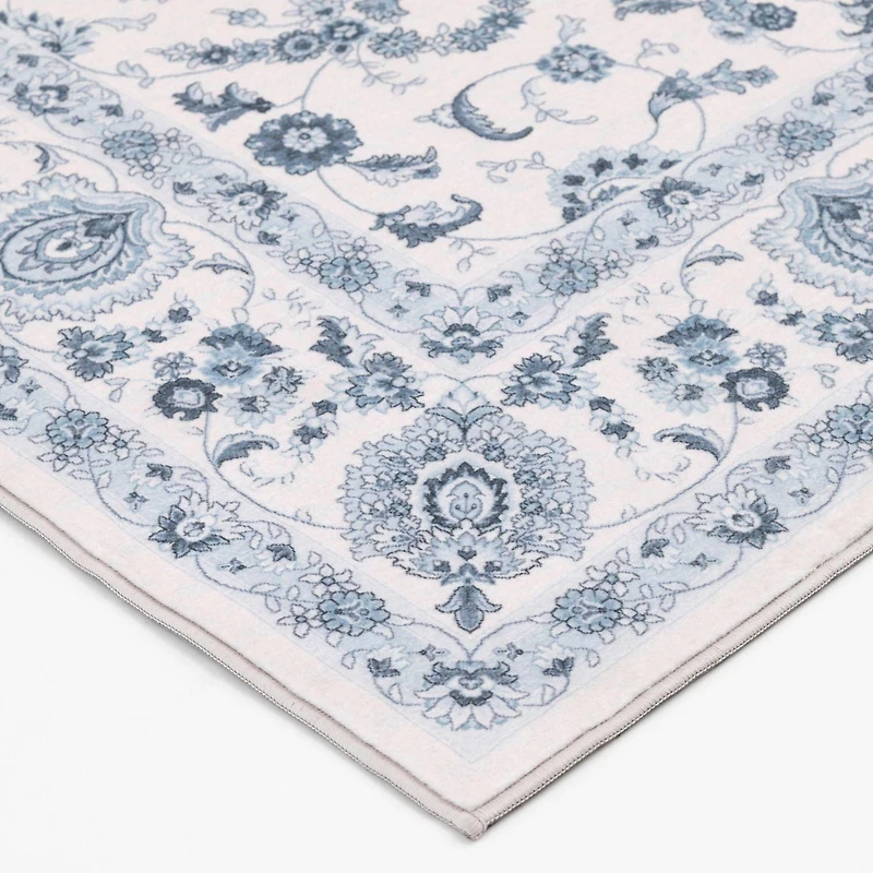 Tapis tissé gris et ivoire Banburry