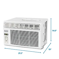 Black + Decker Climatiseur de fenêtre AC 14 300 BTU avec télécommande refroidit jusqu'à 700 pieds carrés