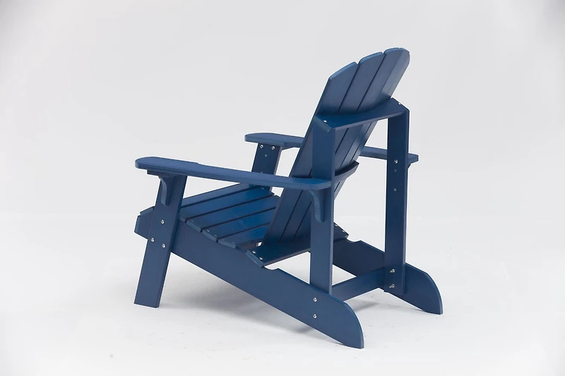 Chaise Adirondack en polycarbonate Tanfly pour utilisation intérieure/extérieure – Bleu marine