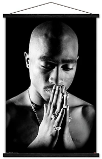 Tupac - Praying Wall Poster, 14.725" x 22.375"