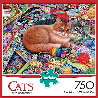 Buffalo Games - Cats - Puzzling Problem - 750 Piece Jigsaw Puzzle