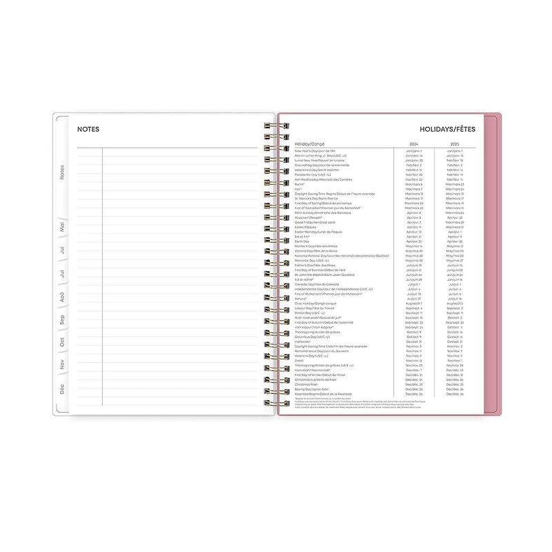 2024 Weekly Monthly Planner, 5.875x8.625, Blue Sky, Jessie Blue