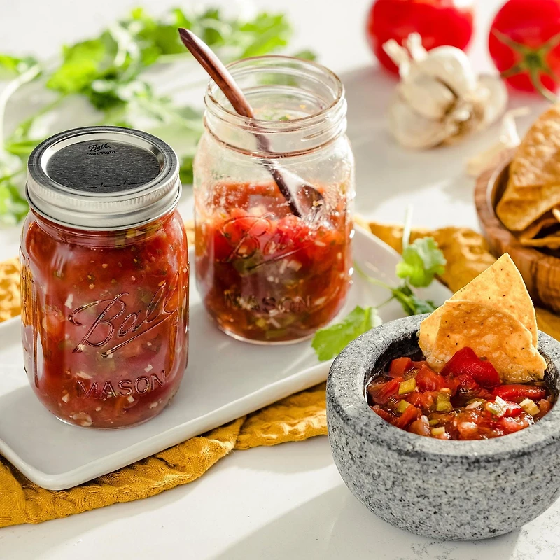 Ball Mason Jars with Lids & Bands, Regular Mouth, 473 mL (16 oz), 8 Pack