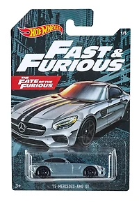 '15 Mecedes-AMG GT Vehicle Hot Wheels, chacun vendu séparément, pour les 3 ans et plus, véhicules en métal moulé sous pression, échelle 1:64