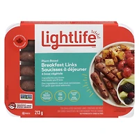 Saucisses à déjeuner à base végétale végétaliennes Lightlife