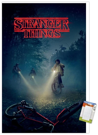 Netflix Stranger Things - Bikes Wall Poster, 22.375" x 34"