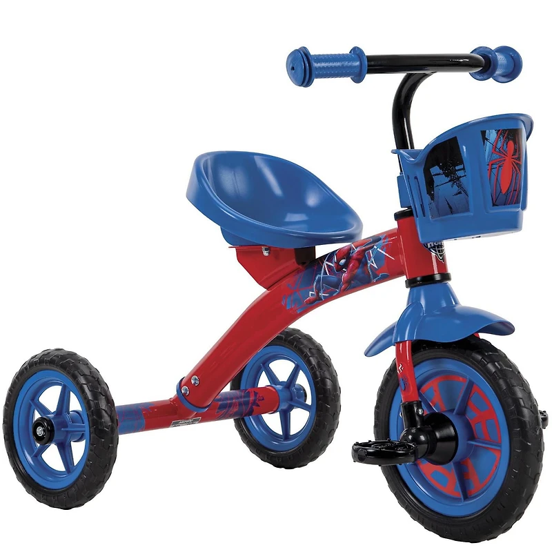 Marvel Spider-Man Boys' Tricycle by Huffy, Red, Ideal for ages 3+