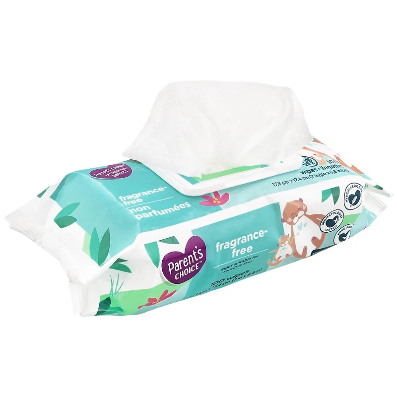 Parent’s Choice Fragrance-Free Wipes, 100 Wipes