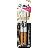 Marqueurs permanents métalliques Sharpie, pointe fine, or