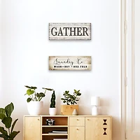 Artissimo Designs # 1 Toile imprimée Gather and Laundry Co. - 36 x 12 po x 1,25 d