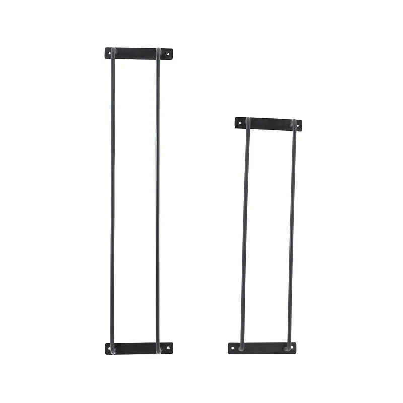 Porte-serviettes en métal Cody, Noir (Paquet de 2)