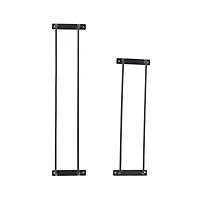 Porte-serviettes en métal Cody, Noir (Paquet de 2)