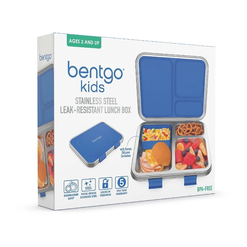 Bentgo Kids Stainless Steel Lunch Box - Blue