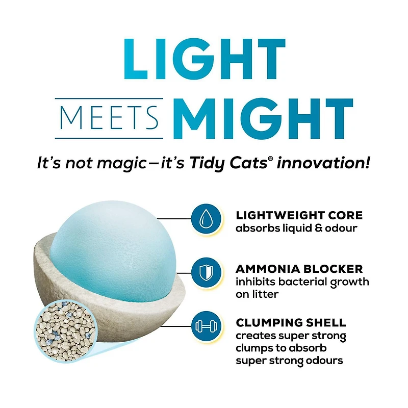 Tidy Cats LightWeight Instant Action Multi-Cat, Clumping Cat Litter 2.72 kg, 2.72 kg