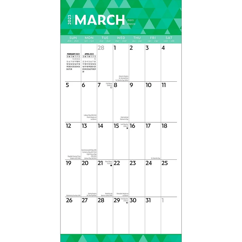 Large Print | 2023 12x24 Inch Square Wall Calendar