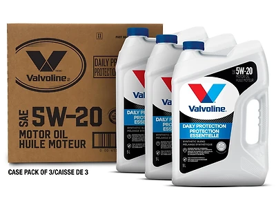 Valvoline Daily Protection 5W20 Synthetic Blend Motor Oil 3X5L