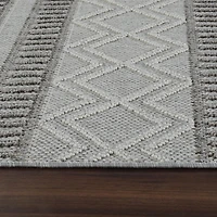 Rug Branch Hogar Abstract Indoor Outdoor Area Rug, Grey Beige, Modern - Living Room, Bedroom, Dining and Kitchen