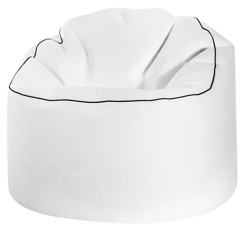 Sitting Point Tube Cozy XL White Beanbag Chair