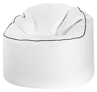 Sitting Point Tube Cozy XL White Beanbag Chair