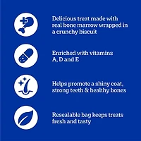 PEDIGREE Marrobone Adult Dog Treats – Bacon & Cheese Flavour with Real Bone Marrow - Vitamins Enriched, 680g Pouch